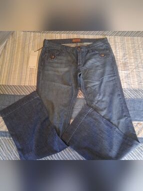 James Jeans "Jamie" 80309 Tabbed Front Slim Bootcut Sky Blue Sz 32 Y2K NWOT